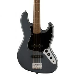 Bass Guitars Squier - Affinity Series™ Jazz Bass®, Laurel Fingerboard, Black Pickguard, Charcoal Frost Metallic