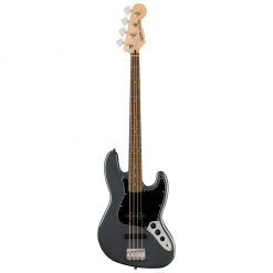 Bass Guitars Squier - Affinity Series™ Jazz Bass®, Laurel Fingerboard, Black Pickguard, Charcoal Frost Metallic