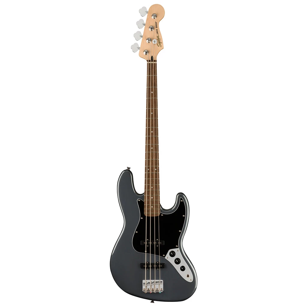 Bass Guitars Squier - Affinity Series™ Jazz Bass®, Laurel Fingerboard, Black Pickguard, Charcoal Frost Metallic