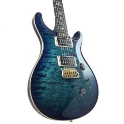 Electric Guitars PRS Custom 24 Pattern Thin - Maple Neck Ebony Fingerboard - Cobalt Blue - 10 Top Quilted Maple