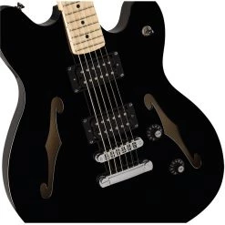 Squier Affinity Starcaster - Black - Maple Fretboard