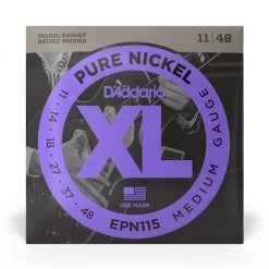 See All D'Addario - EPN115 - Pure Nickel Blues Jazz Rock 11-48 - Electric Guitar Strings