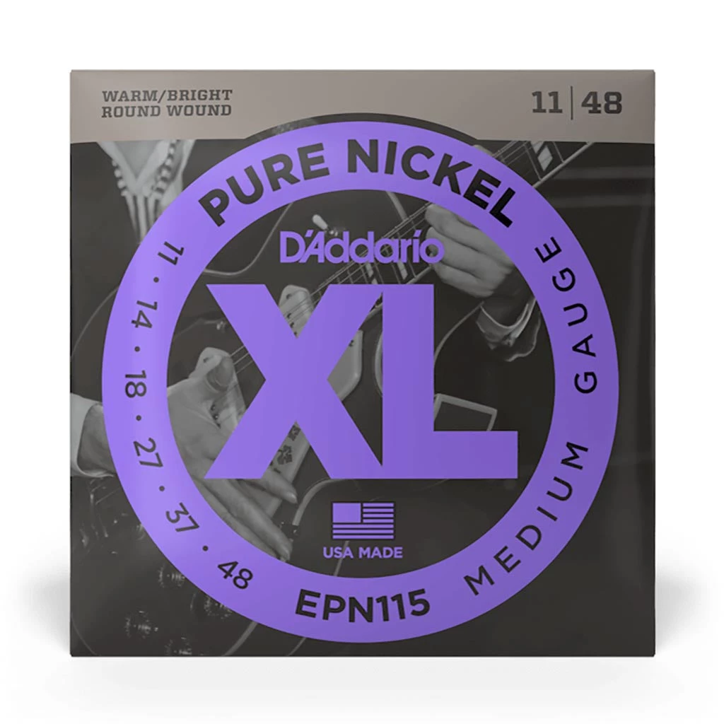 See All D'Addario - EPN115 - Pure Nickel Blues Jazz Rock 11-48 - Electric Guitar Strings