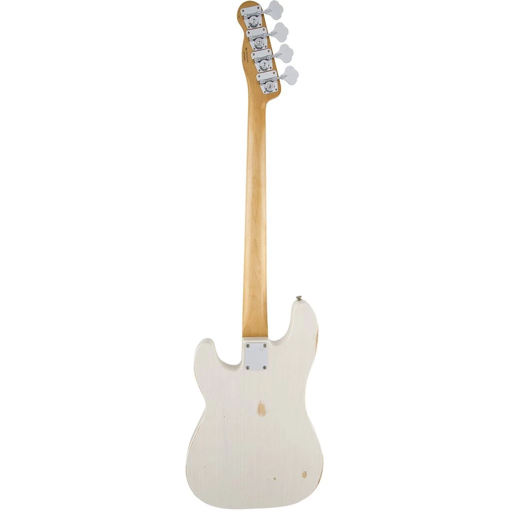 Fender Roadworn Mike Dirnt Precision Bass - White Blonde - Maple Fretboard Bass Guitars