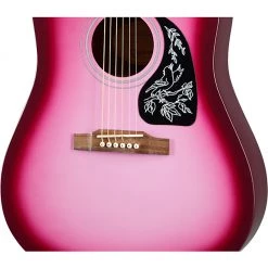 Acoustic Guitars Epiphone - Starling Square Shoulder Dreadnought Acoustic Guitar - Hot Pink Pearl