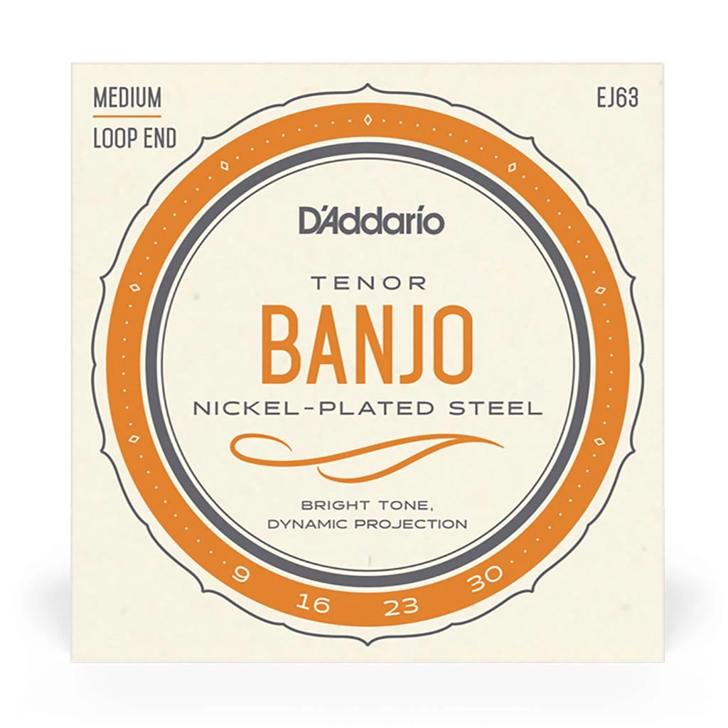 See All D'Addario - EJ63 - Nickel Banjo Tenor Strings - Banjo Strings
