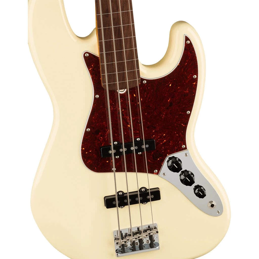 Fender - American Professional II Jazz Bass® Fretless - Rosewood Fingerboard - Olympic White Bass Guitars