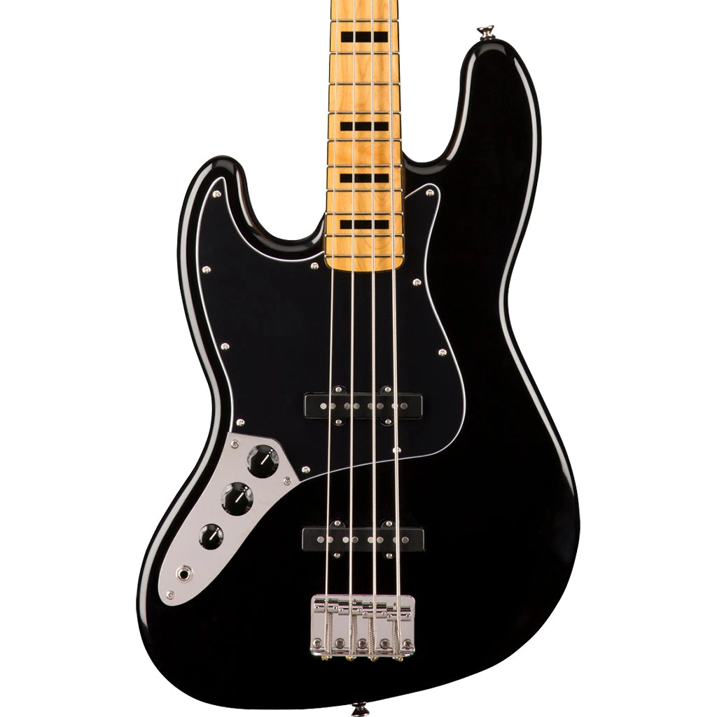 Squier - Classic Vibe '70s Jazz Bass® Left-Handed - Maple Fingerboard - Black Bass Guitars