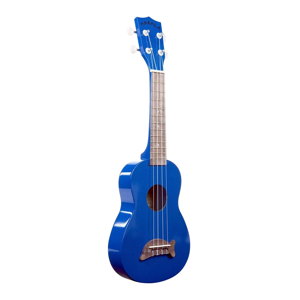 Makala Soprano Ukulele Dolphin Bridge - Metallic Blue Ukuleles