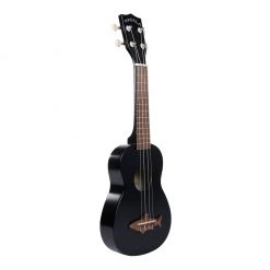 Makala Soprano Ukulele Shark Bridge - Black Tip