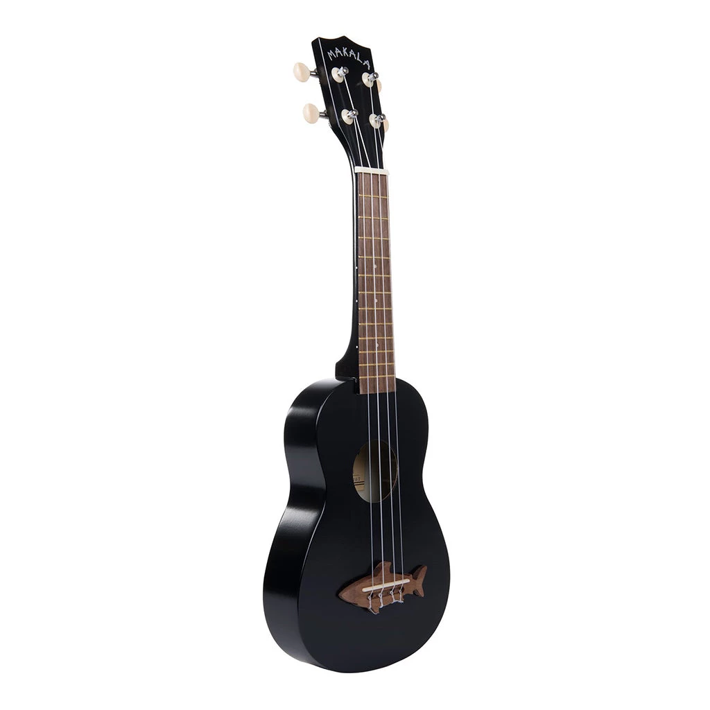 Makala Soprano Ukulele Shark Bridge - Black Tip