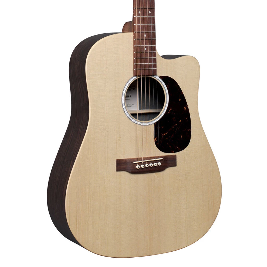 Acoustic Guitars Martin DCX2E: X2 Dreadnought Cutaway Electric - Rosewood