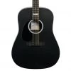 Martin DX Johnny Cash: X-Series Signature Edition Left Handed - Jett Black Acoustic Guitars