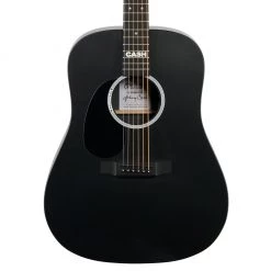 Martin DX Johnny Cash: X-Series Signature Edition Left Handed - Jett Black Acoustic Guitars