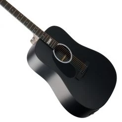 Martin DX Johnny Cash: X-Series Signature Edition Left Handed - Jett Black Acoustic Guitars