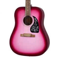 Acoustic Guitars Epiphone - Starling Square Shoulder Dreadnought Acoustic Guitar - Hot Pink Pearl
