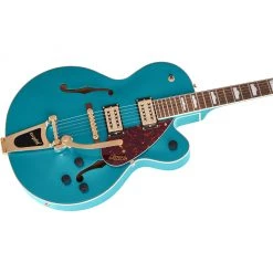 Gretsch - G2410TG Streamliner™ Hollow Body Single-Cut With Bigsby® And Gold Hardware - Laurel Fingerboard - Ocean Turquoise Electric Guitars