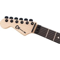 Charvel - Pro-Mod San Dimas® Style 1 HH FR E Sassafras LH - Ebony Fingerboard - Satin Black Electric Guitars