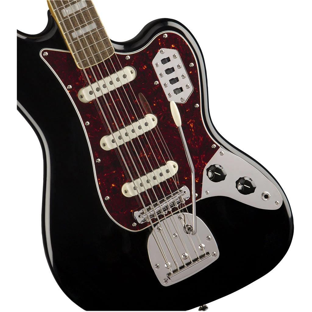 Squier Classic Vibe Bass VI - Black - Laurel Fretboard Bass Guitars