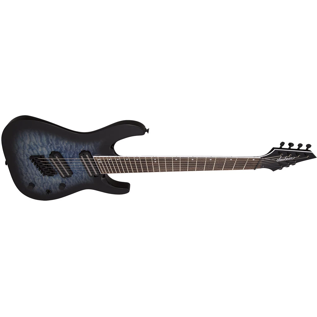 Jackson X Series Soloist Arch Top SLATX7Q MS In Transparent Blue Burst