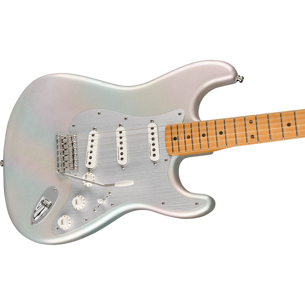 Fender - H.E.R. StratocasterĀ® Maple Fingerboard - Chrome Glow Electric Guitars