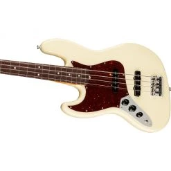 Fender - American Professional II Jazz Bass® Left-Hand - Rosewood Fingerboard - Olympic White Bass Guitars