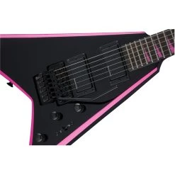 Jackson RRX24 Rhoads - Black With Pink Bevals Electric Guitars