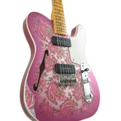 Electric Guitars Fender Custom Shop - Limited Edition Dual P90 Pink Paisley Telecaster - Relic