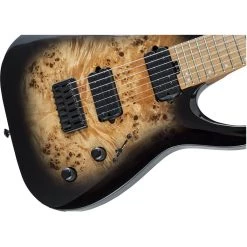 Jackson - Pro Series Signature Misha Mansoor Juggernaut HT7P - Black Burst Burl - Caramelised Maple Fingerboard