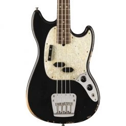 Bass Guitars Fender - JMJ Mustang Bass - Black - Rosewood Fretboard