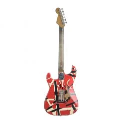 Electric Guitars EVH - B-Stock Striped Series Frankie - Maple Fingerboard - Red With Black Stripes Relic