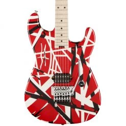 EVH Striped Series - Red With Black Stripes Electric Guitars