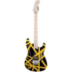 EVH Striped Series - Black With Yellow Stripes Electric Guitars