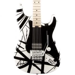 EVH Striped Series - White With Black Stripes Electric Guitars