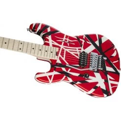EVH Striped Series Left Handed - Red Black White Electric Guitars