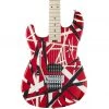 EVH Striped Series Left Handed - Red Black White Electric Guitars