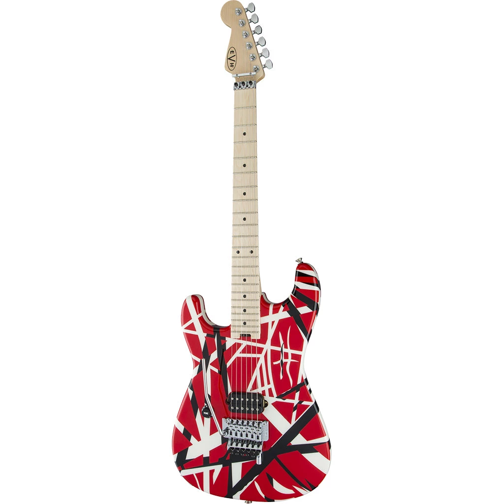 EVH Striped Series Left Handed - Red Black White Electric Guitars