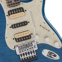 Fender Michiya Haruhata Stratocaster®, Rosewood Fingerboard, Caribbean Blue Transparent Electric Guitars