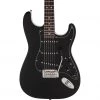 Fender Aerodyne II Stratocaster - Black - Rosewood Fretboard Electric Guitars