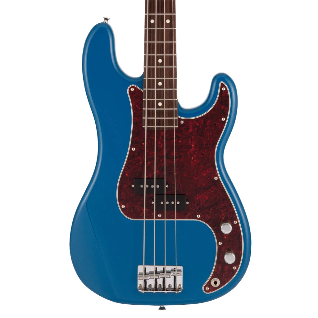 Fender - Made In Japan Hybrid II P Bass®, Maple Fingerboard, Forest Blue Bass Guitars