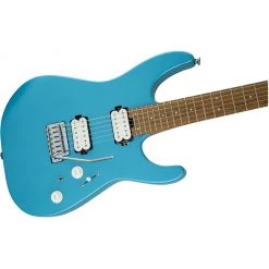 Charvel - Pro-Mod DK24 HH 2PT CM Electric Guitar - Maple Neck Matte - Blue Frost
