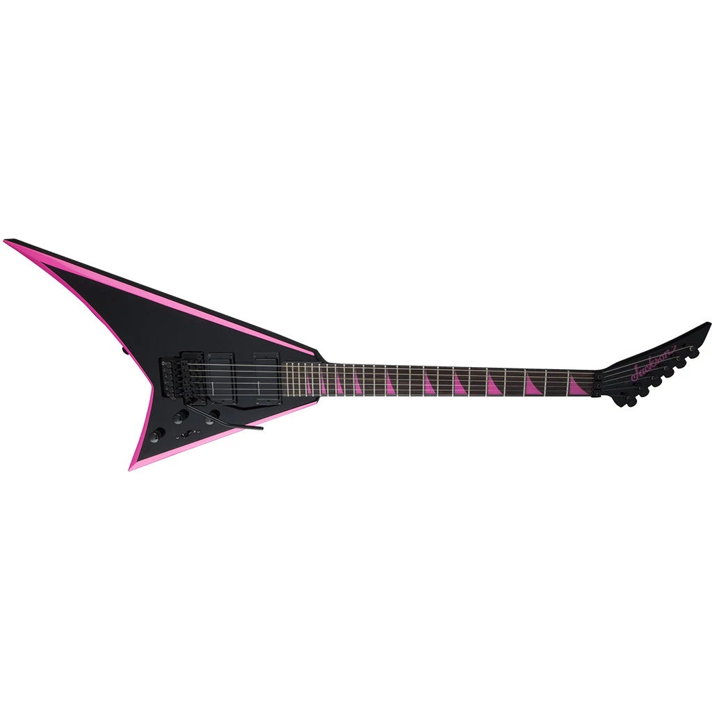 Jackson RRX24 Rhoads - Black With Pink Bevals Electric Guitars