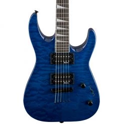 Electric Guitars Jackson JS Series Dinky Archtop JS32TQ - Transparent Blue - Amaranth