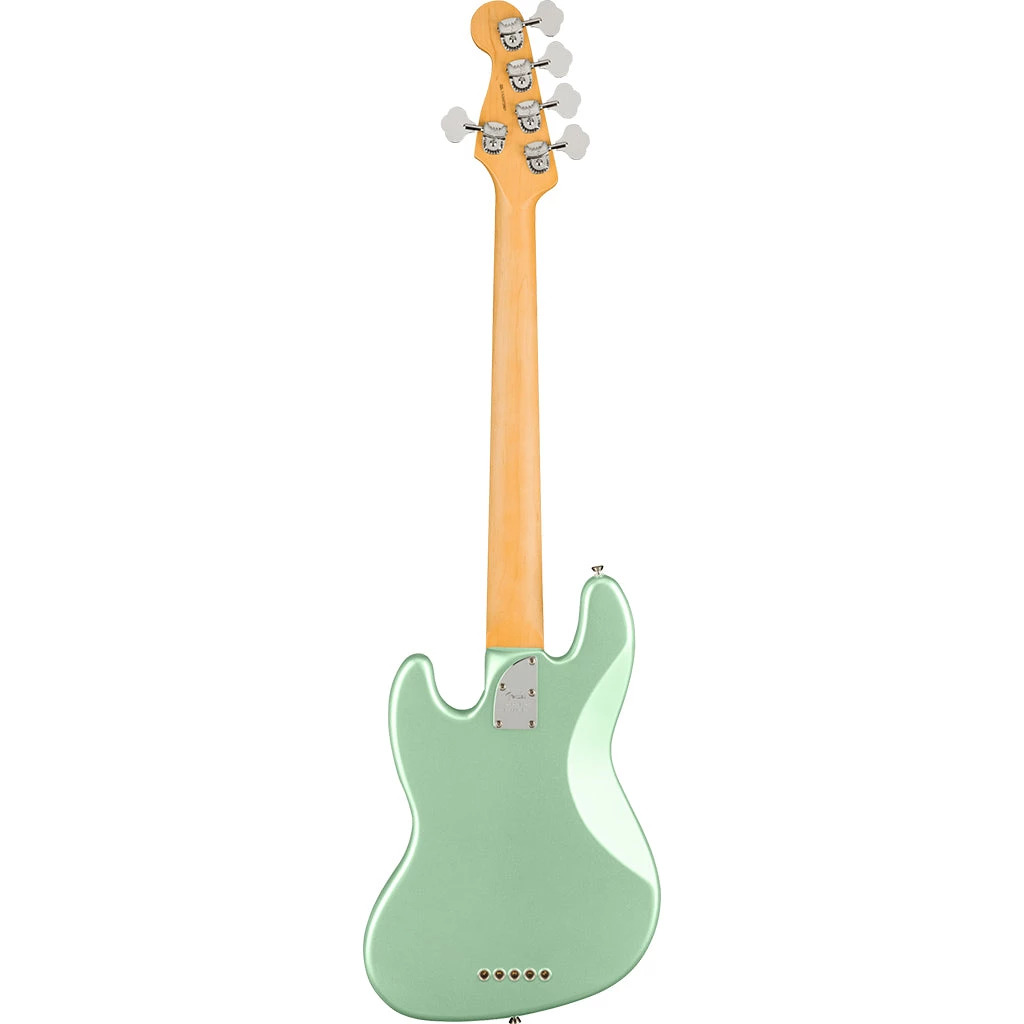 Fender - American Professional II Jazz Bass® V - Maple Fingerboard - Mystic Surf Green Bass Guitars
