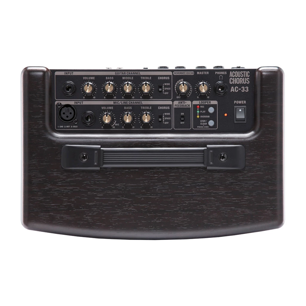 Roland AC-33RW Acoustic Chorus Guitar Amplifier - Rosewood Acoustic Guitar Amps