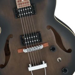 Electric Guitars Ibanez AF55 - Transparent Black Flat