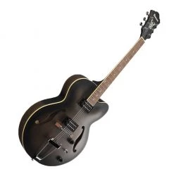 Electric Guitars Ibanez AF55 - Transparent Black Flat