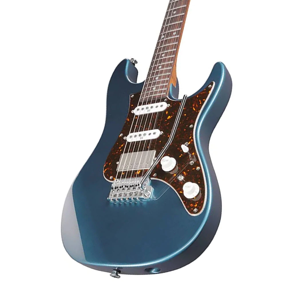Electric Guitars Ibanez - AZ2204N Prestige Electric Guitar With Case - Prussian Blue Metallic