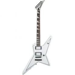Electric Guitars Jackson - X Series Signature Gus G. Star - Rosewood Fingerboard - Satin White With Black Pinstripes