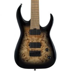 Jackson - Pro Series Signature Misha Mansoor Juggernaut HT7P - Black Burst Burl - Caramelised Maple Fingerboard
